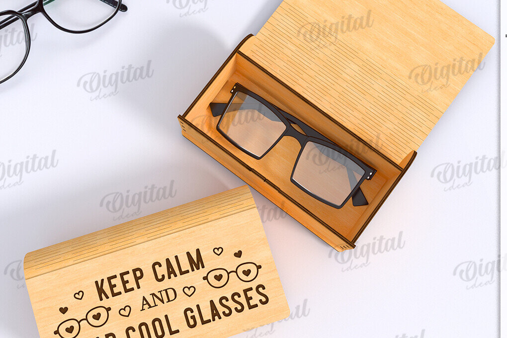 Intra απο ξύλο plywood 3mm-4mm πάχος Τρισδιάστατο κουτί γυαλιών κοπής με λέιζερ Δίασταση 30x20 cm INTRAFABR-122673881