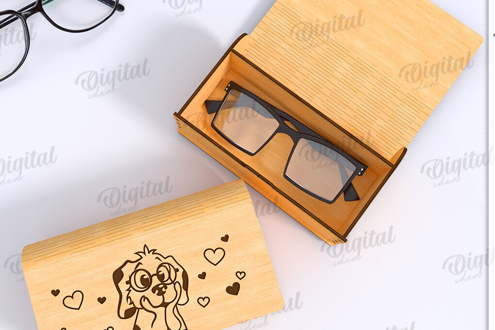 Intra απο ξύλο plywood 3mm-4mm πάχος Τρισδιάστατο κουτί γυαλιών κοπής με λέιζερ Δίασταση 30x20 cm INTRAFABR-122673931