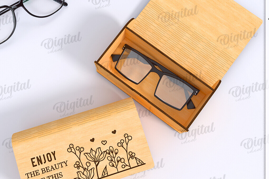 Intra απο ξύλο plywood 3mm-4mm πάχος Τρισδιάστατο κουτί γυαλιών κοπής με λέιζερ Δίασταση 30x20 cm INTRAFABR-122673963