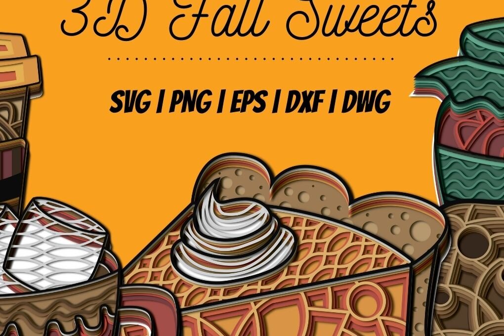 Σετ των 2 Intra απο ξύλο plywood 3mm-4mm πάχος 3D Φθινοπωρινών Δίασταση 30x20 cm INTRAFABR-17651512