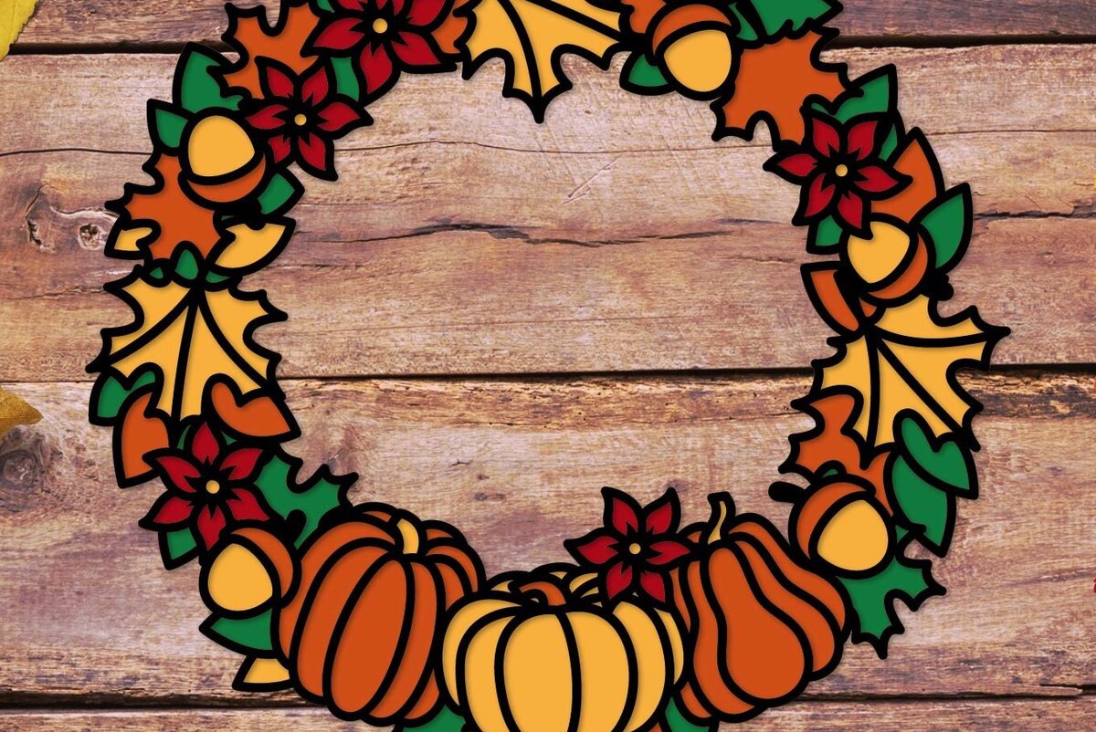 Intra απο ξύλο plywood 3mm-4mm πάχος τρισδιάστατο στεφάνι πτώσης , πινακίδα πόρτας πτώσης Δίασταση 40x40 cm INTRAFABR-35513068