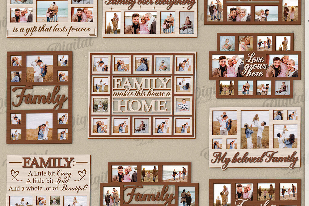 Intra απο ξύλο plywood 3mm-4mm πάχος Τρισδιάστατη δέσμη κορνίζας φωτογραφιών με λέιζερ Δίασταση 20x30 cm INTRAFABR-121362034