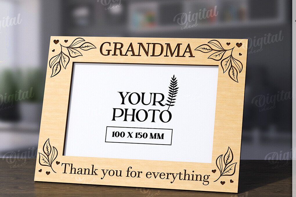 Intra απο ξύλο plywood 3mm-4mm πάχος Τρισδιάστατη οικογενειακή κορνίζα φωτογραφιών Δίασταση 20x30 cm INTRAFABR-118809225