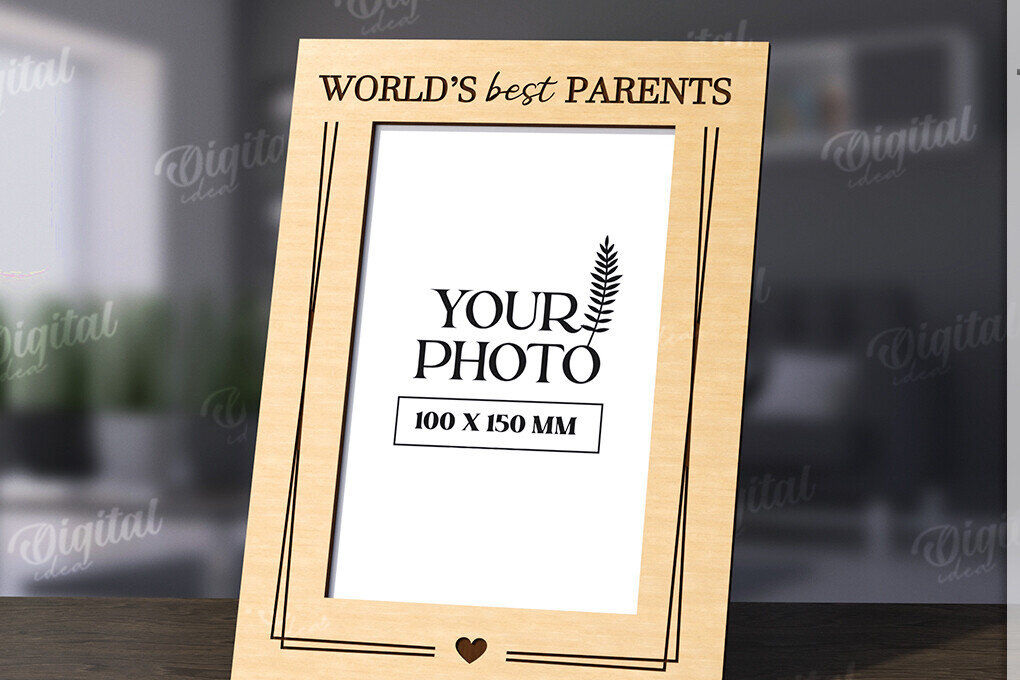 Intra απο ξύλο plywood 3mm-4mm πάχος Τρισδιάστατη οικογενειακή κορνίζα φωτογραφιών Δίασταση 20x30 cm INTRAFABR-118809352