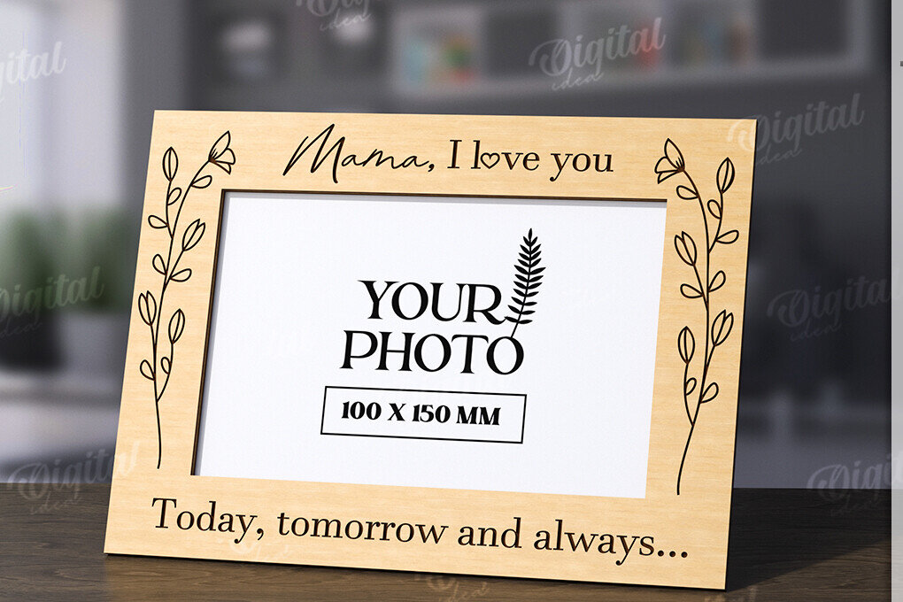 Intra απο ξύλο plywood 3mm-4mm πάχος Τρισδιάστατη οικογενειακή κορνίζα φωτογραφιών Δίασταση 20x30 cm INTRAFABR-118809185