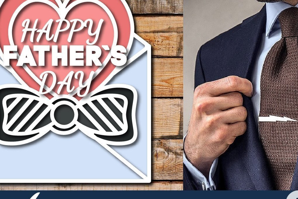 Σετ των 2 Intra απο ξύλο plywood 3mm-4mm πάχος Τρισδιάστατο κομμένο για την Ημέρα του Πατέρα Δίασταση 15x15 cm INTRAFABR-30834170