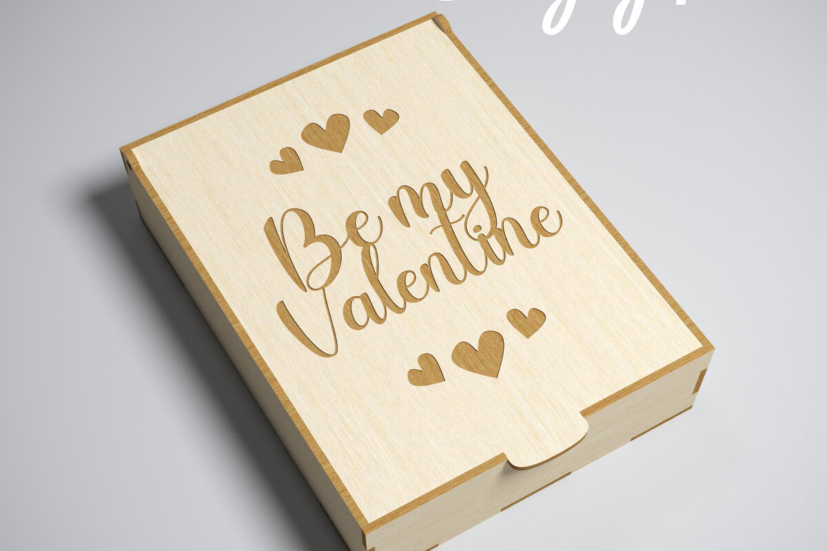 Σετ των 3 Intra απο ξύλο plywood 3mm-4mm πάχος 3D Favor Box . Ημέρα του Αγίου Βαλεντίνου Δίασταση 15x15 cm INTRAFABR-83080683