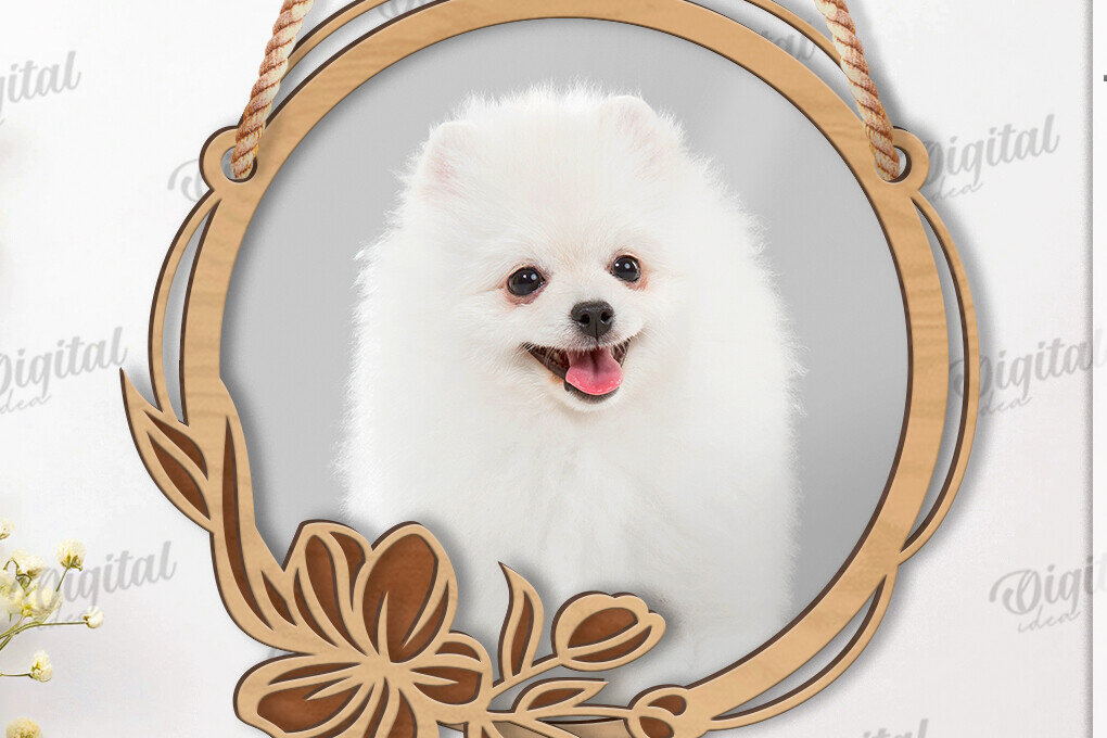 Intra απο ξύλο plywood 3mm-4mm πάχος 3D Floral κορνίζα φωτογραφιών Δίασταση 20x30 cm INTRAFABR-119138793