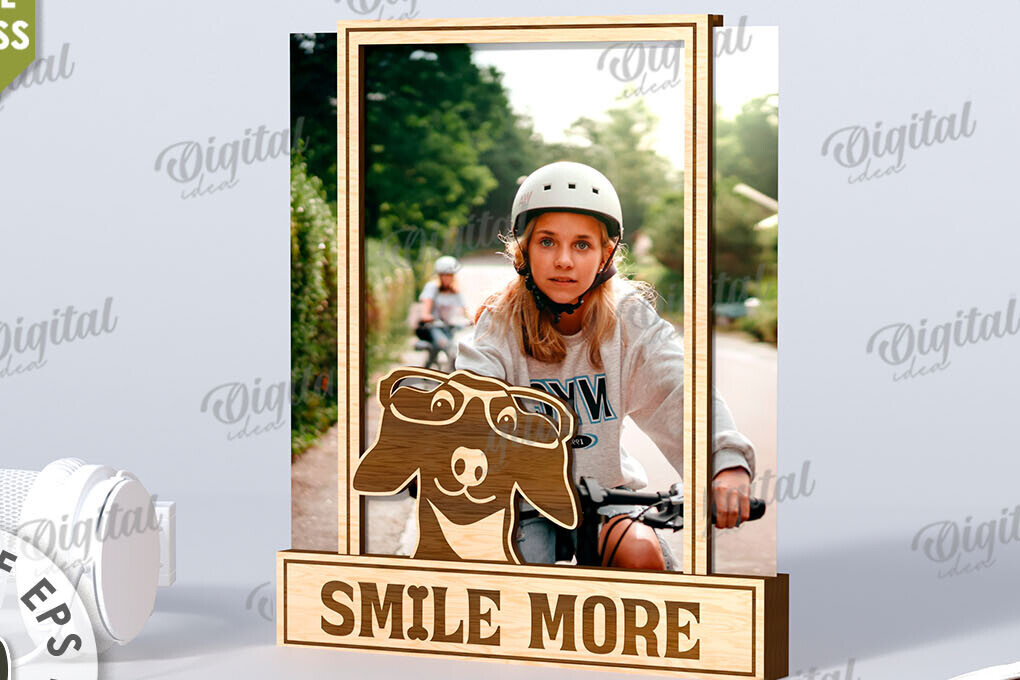 Intra απο ξύλο plywood 3mm-4mm πάχος Τρισδιάστατη αστεία κορνίζα φωτογραφιών Δίασταση 20x30 cm INTRAFABR-116268335