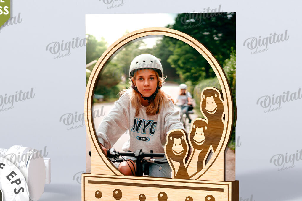 Intra απο ξύλο plywood 3mm-4mm πάχος Τρισδιάστατη αστεία κορνίζα φωτογραφιών Δίασταση 20x30 cm INTRAFABR-116268523