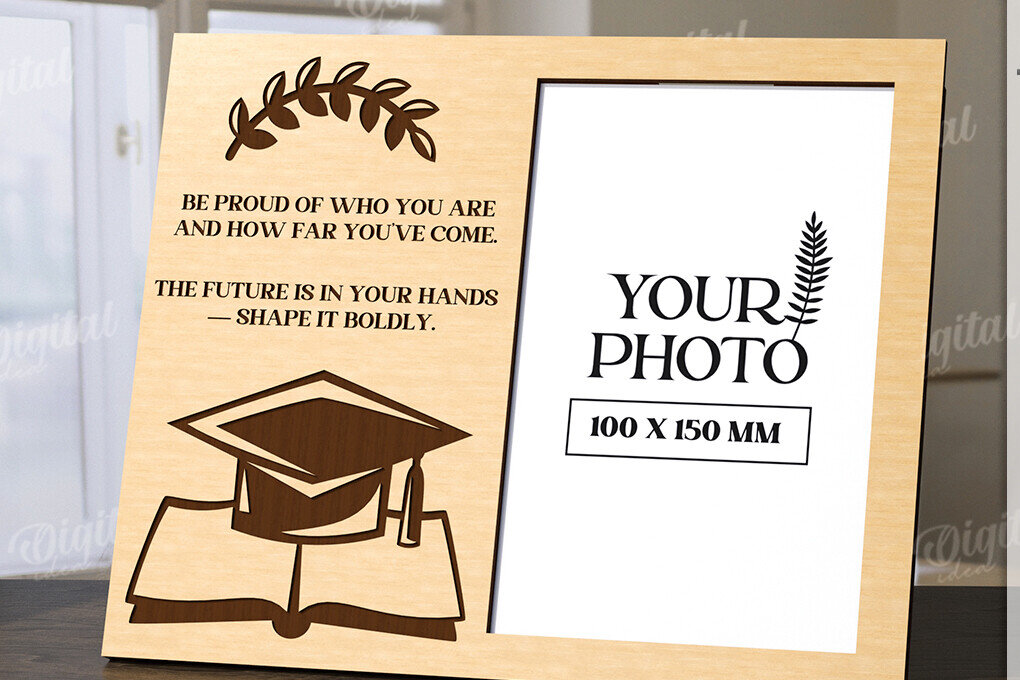 Intra απο ξύλο plywood 3mm-4mm πάχος 3D Graduation Κορνίζα Δίασταση 20x30 cm INTRAFABR-120713690