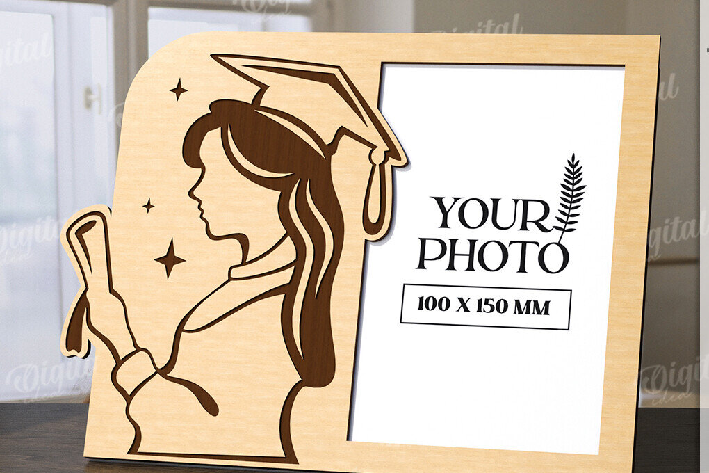 Intra απο ξύλο plywood 3mm-4mm πάχος 3D Graduation Κορνίζα Δίασταση 20x30 cm INTRAFABR-120713876