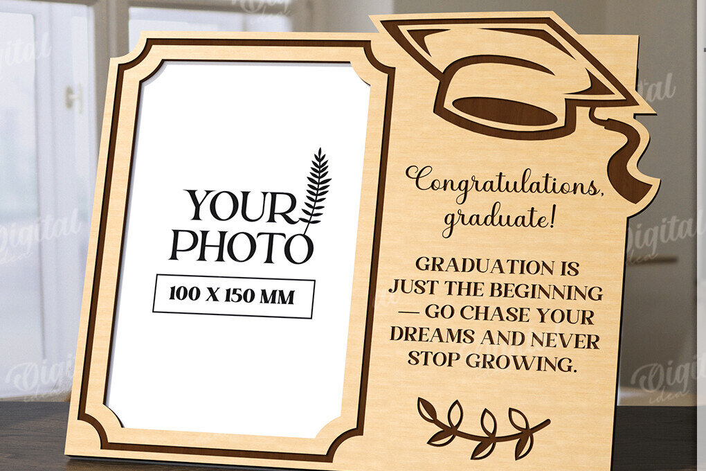 Intra απο ξύλο plywood 3mm-4mm πάχος 3D Graduation Κορνίζα Δίασταση 20x30 cm INTRAFABR-120713919