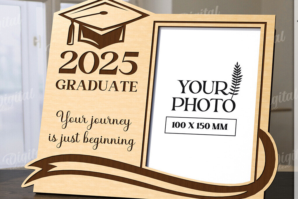 Intra απο ξύλο plywood 3mm-4mm πάχος 3D Graduation Κορνίζα Δίασταση 20x30 cm INTRAFABR-120713645