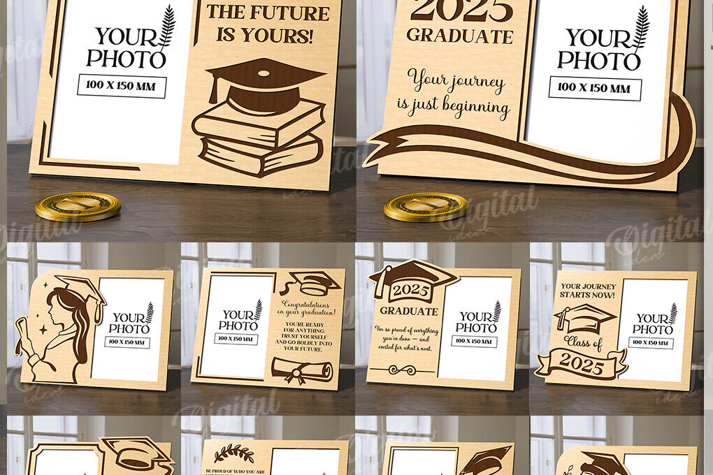 Intra απο ξύλο plywood 3mm-4mm πάχος κορνίζες 3D Graduation Δίασταση 20x30 cm INTRAFABR-120492531