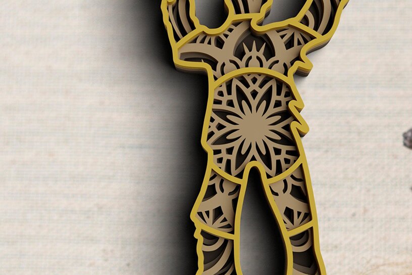 Intra απο ξύλο plywood 3mm-4mm πάχος Τρισδιάστατη αποκριάτικη στολή Δίασταση 30x20 cm INTRAFABR-76993918