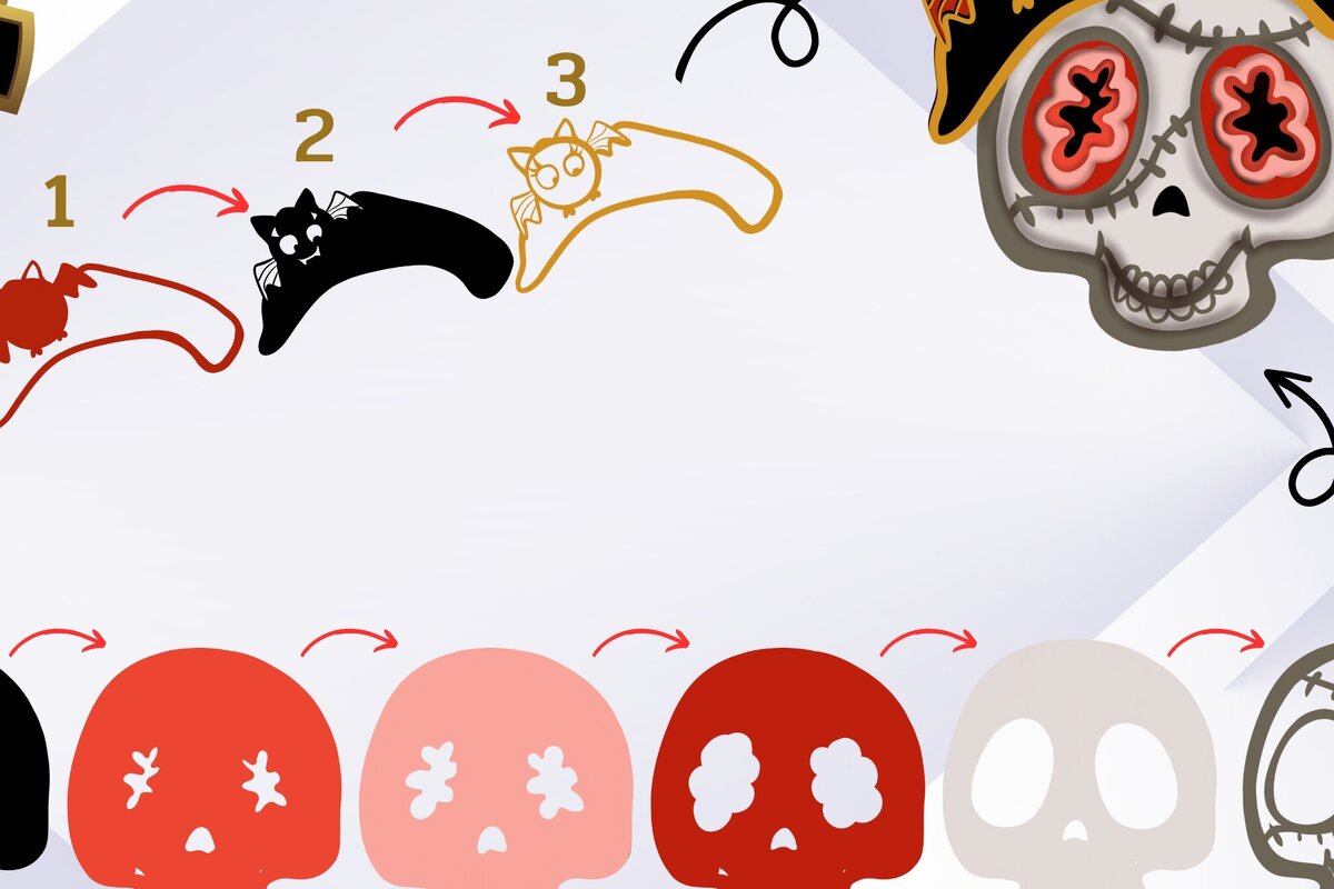 Intra απο ξύλο plywood 3mm-4mm πάχος τρισδιάστατο χαριτωμένο κρανίο αποκριών Δίασταση 2048x2048 cm INTRAFABR-77623446