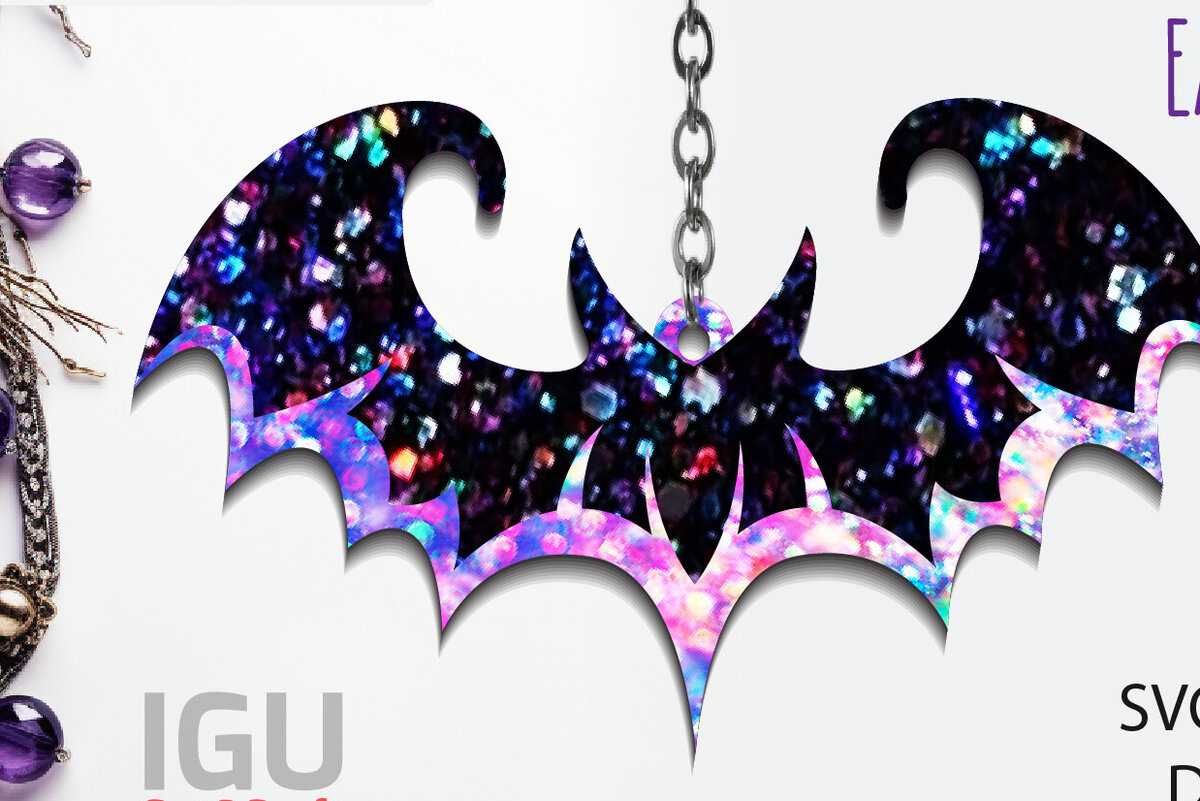 Σετ των 3 Intra απο ξύλο plywood 3mm-4mm πάχος Τρισδιάστατα αποκριάτικα σκουλαρίκια, Ξύλινο κρεμαστό ρόπαλο Δίασταση 3x3 cm INTRAFABR-78653861