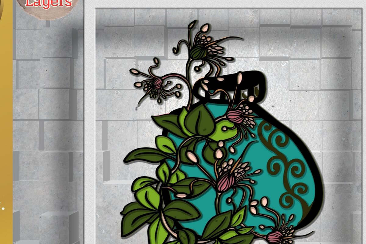 Intra απο ξύλο plywood 3mm-4mm πάχος τρισδιάστατο λουλούδι αποκριών Δίασταση 2048x2048 cm INTRAFABR-80948290