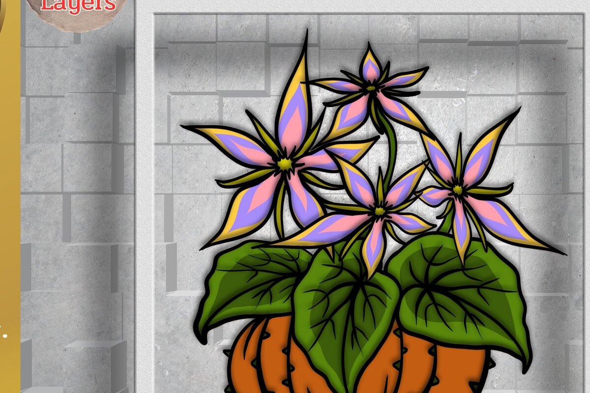 Intra απο ξύλο plywood 3mm-4mm πάχος τρισδιάστατο λουλούδι αποκριών Δίασταση 2048x2048 cm INTRAFABR-80880242