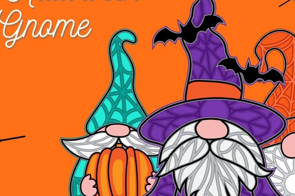 Σετ των 3 Intra απο ξύλο plywood 3mm-4mm πάχος 3D Halloween Gnome Δίασταση 15x15 cm INTRAFABR-16280013