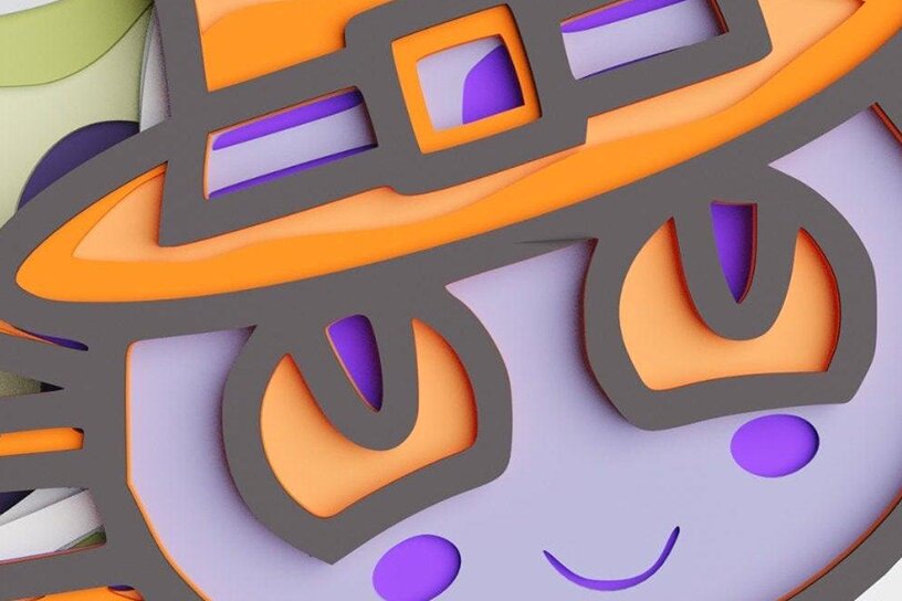 Intra απο ξύλο plywood 3mm-4mm πάχος 3D Halloween Spider Web Δίασταση 30x30 cm INTRAFABR-76994021