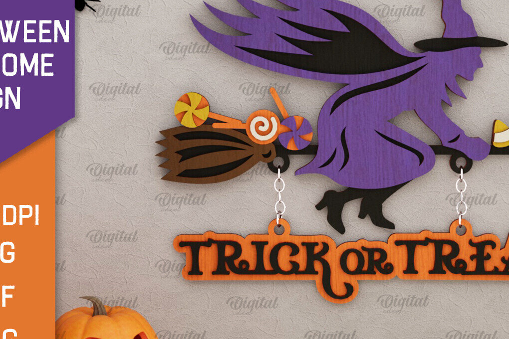 Σετ των 2 Intra απο ξύλο plywood 3mm-4mm πάχος Τρισδιάστατο αποκριάτικο σημάδι καλωσορίσματος με λέιζερ Δίασταση 15x15 cm INTRAFABR-106947464