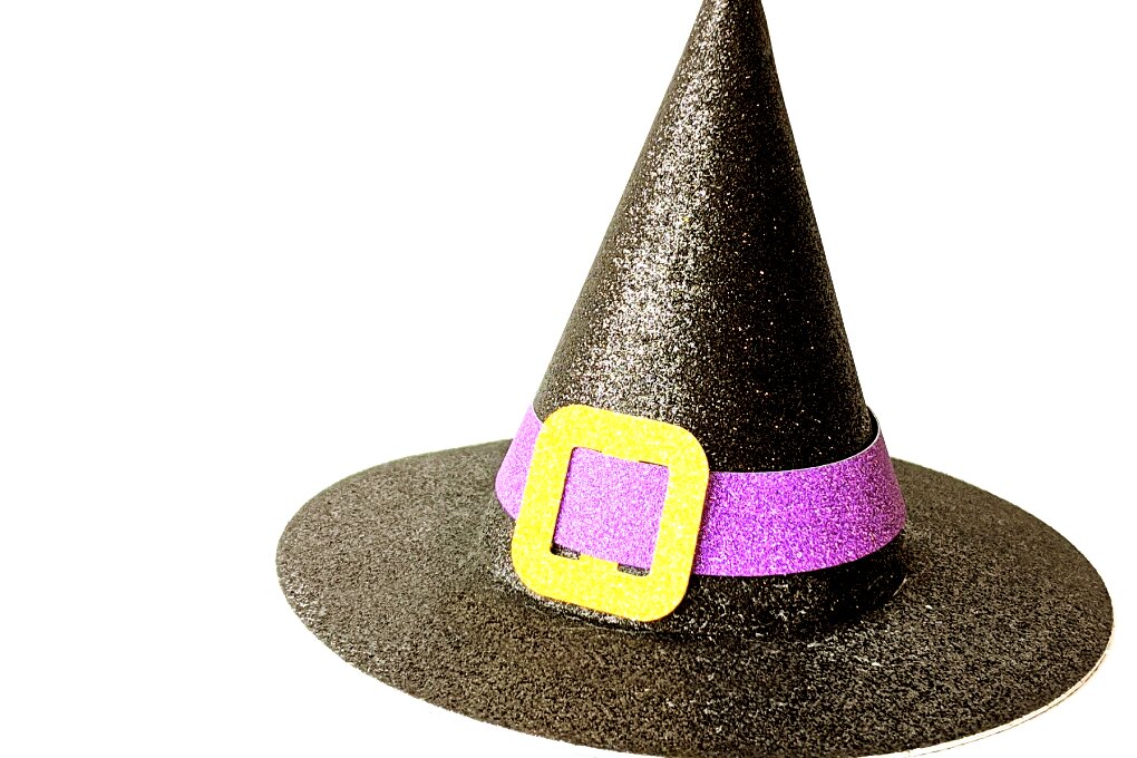 Σετ των 2 Intra απο ξύλο plywood 3mm-4mm πάχος 3D Halloween Witch Hat Δίασταση 15x15 cm INTRAFABR-16115780