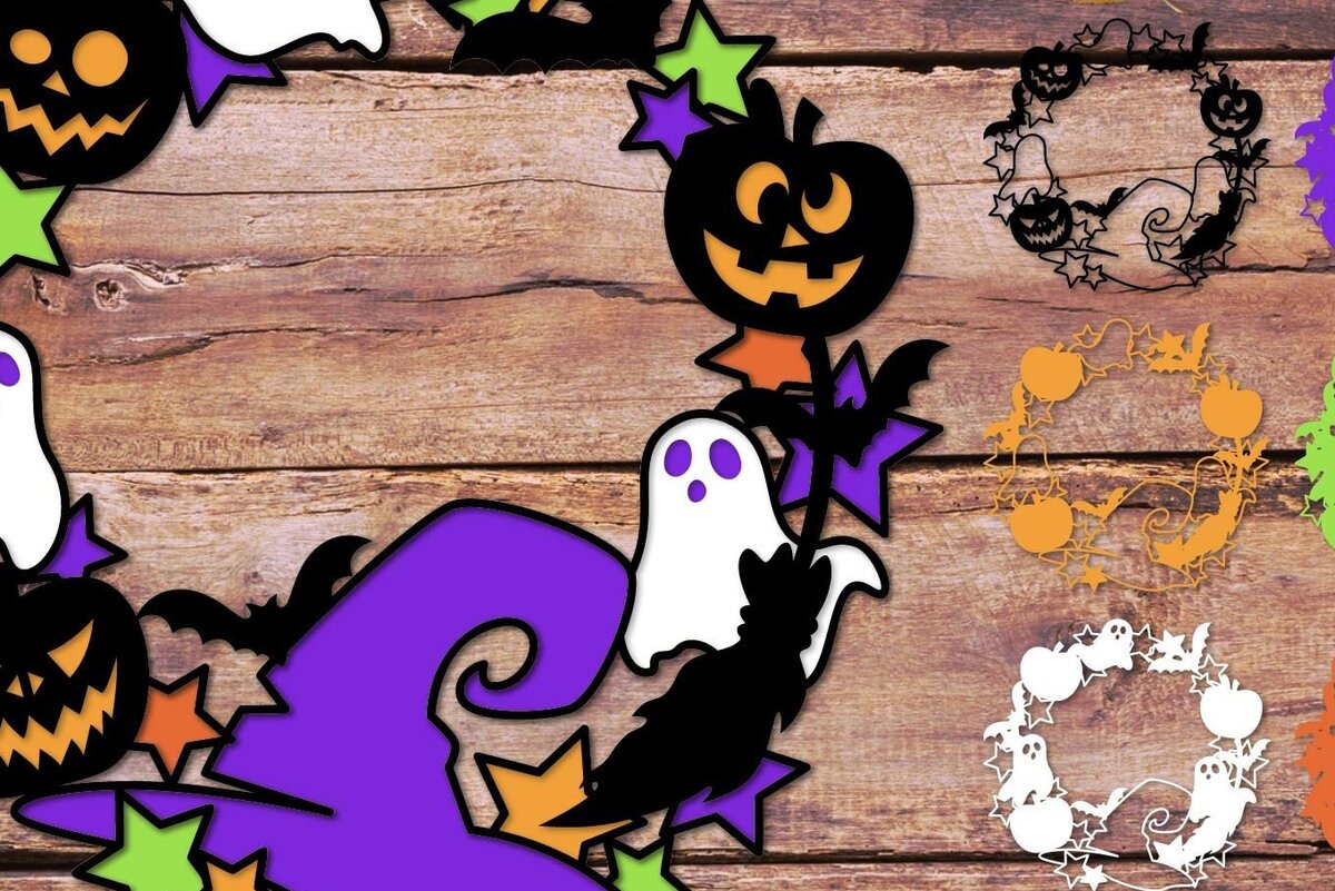 Intra απο ξύλο plywood 3mm-4mm πάχος τρισδιάστατη πινακίδα πόρτας στεφάνι αποκριών Δίασταση 40x40 cm INTRAFABR-36073455