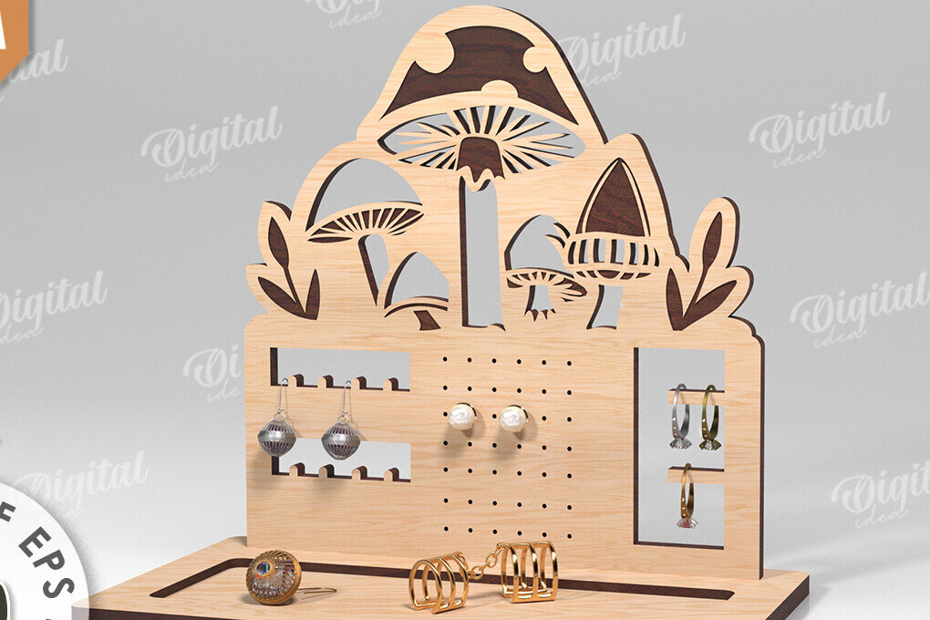 Intra απο ξύλο plywood 3mm-4mm πάχος Τρισδιάστατη οργάνωση κοσμημάτων με λέιζερ Δίασταση 30x20 cm INTRAFABR-117704363