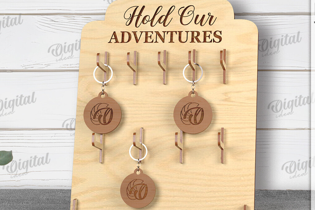 Σετ των 3 Intra απο ξύλο plywood 3mm-4mm πάχος Τρισδιάστατη κοπή με μπρελόκ με λέιζερ Δίασταση 6x6 cm INTRAFABR-121120913