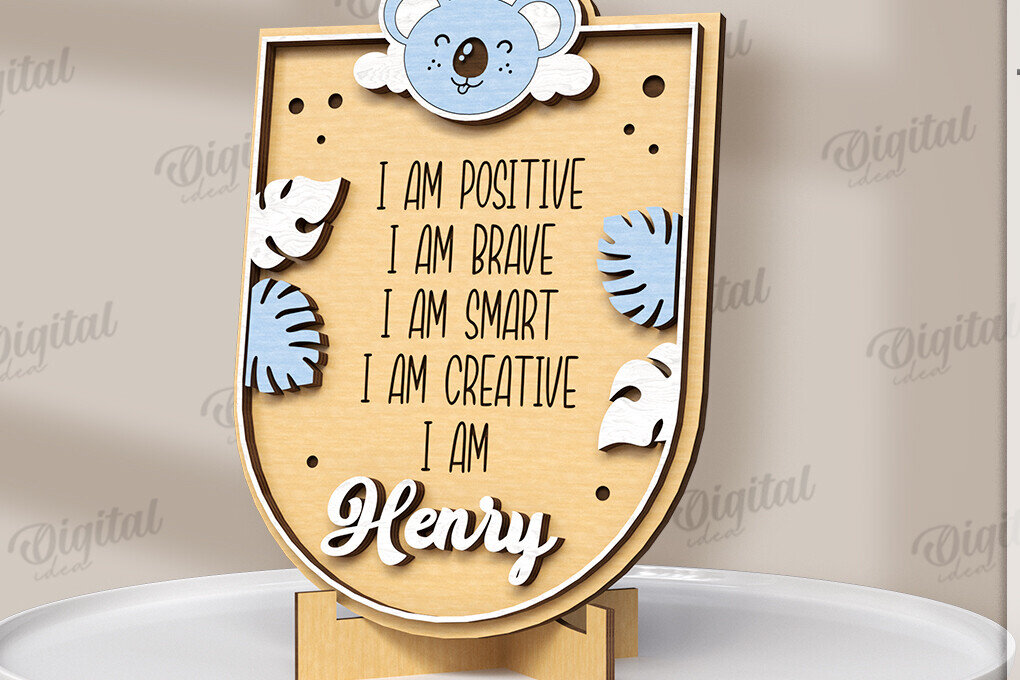 Intra απο ξύλο plywood 3mm-4mm πάχος 3D παιδική επιβεβαίωση κοπής με λέιζερ Δίασταση 30x20 cm INTRAFABR-121431556