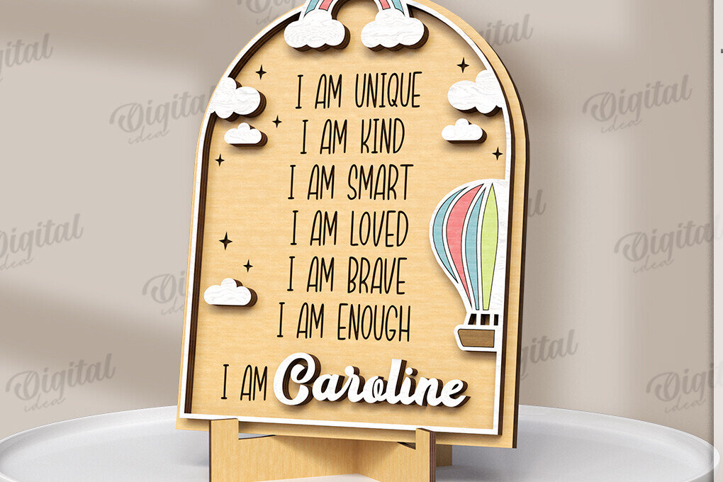 Intra απο ξύλο plywood 3mm-4mm πάχος 3D παιδική επιβεβαίωση κοπής με λέιζερ Δίασταση 30x20 cm INTRAFABR-121431093