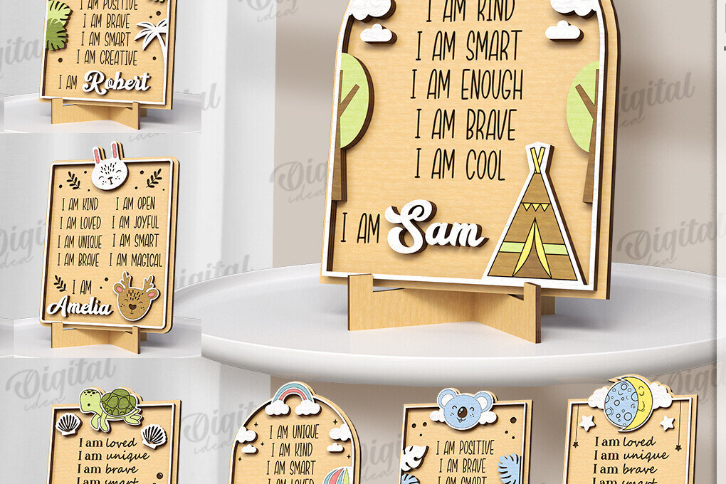 Intra απο ξύλο plywood 3mm-4mm πάχος λέιζερ κοπής 3D παιδικής επιβεβαίωσης Δίασταση 30x20 cm INTRAFABR-121421650