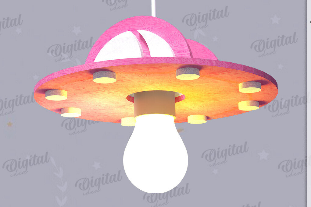 Intra απο ξύλο plywood 3mm-4mm πάχος 3D Kids Hanging Light Shade Cut  Δίασταση 30x20 cm INTRAFABR-119077603