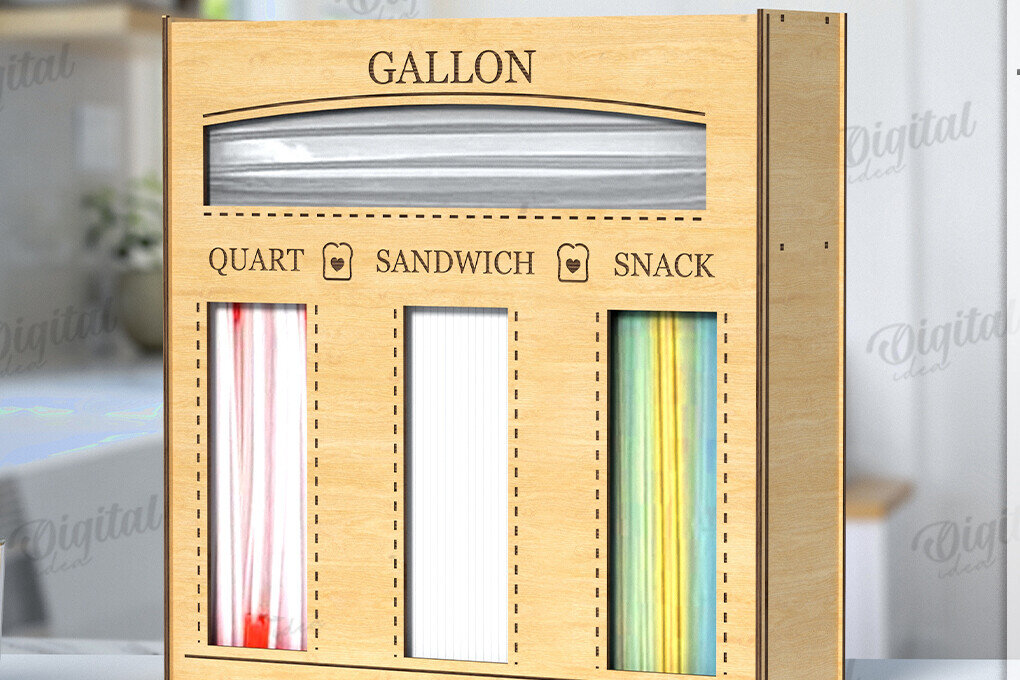 Σετ των 2 Intra απο ξύλο plywood 3mm-4mm πάχος 3D Organizer Κουζίνας Δίασταση 30x20 cm INTRAFABR-121436894