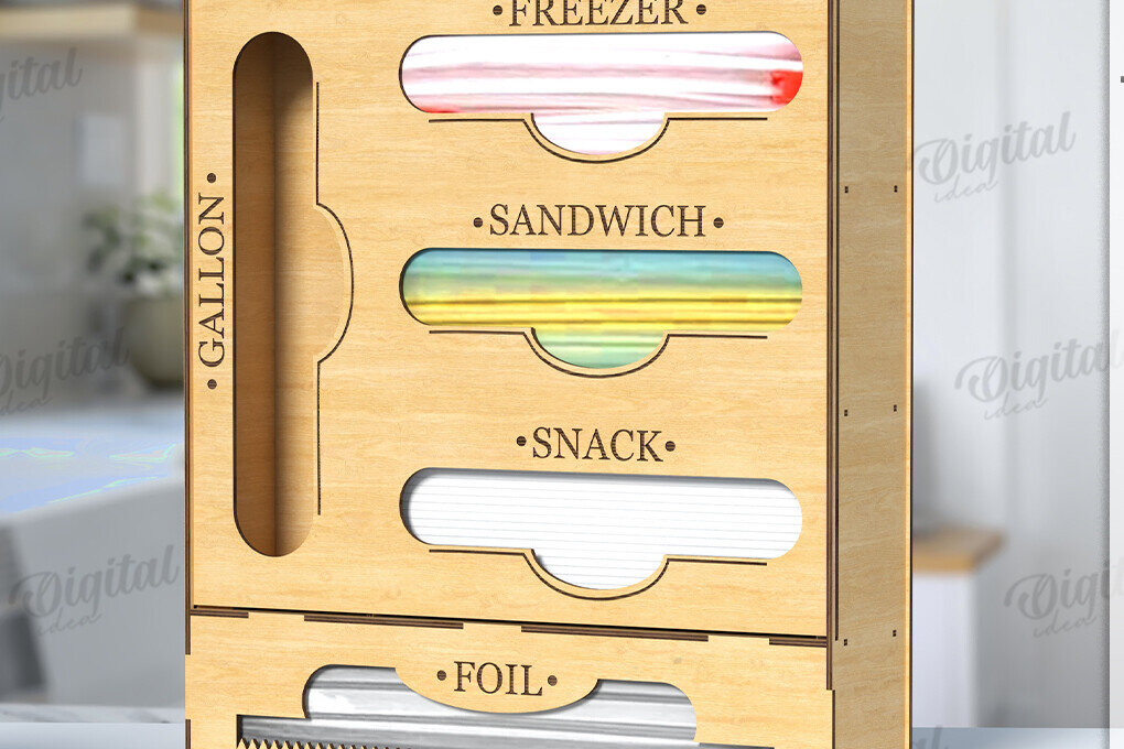 Intra απο ξύλο plywood 3mm-4mm πάχος 3D Organizer Κουζίνας Δίασταση 30x20 cm INTRAFABR-121437431