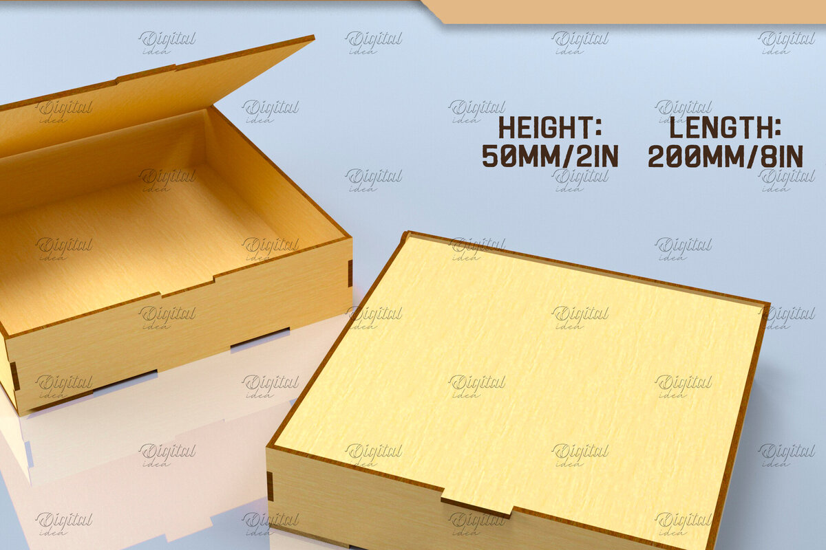 Intra απο ξύλο plywood 3mm-4mm πάχος Τρισδιάστατη . Κουτί με αναποδογυρισμένο καπάκι Δίασταση 30x20 cm INTRAFABR-83494053