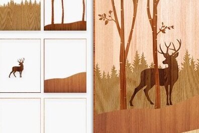 Intra απο ξύλο plywood 3mm-4mm πάχος τρισδιάστατο τοπίο κοπής με λέιζερ Δίασταση 20x30 cm INTRAFABR-32594277