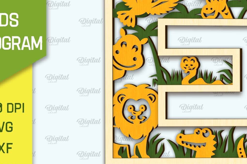 Intra απο ξύλο plywood 3mm-4mm πάχος Τρισδιάστατο μονόγραμμα κοπής με λέιζερ Letter E Δίασταση 30x20 cm INTRAFABR-105697361