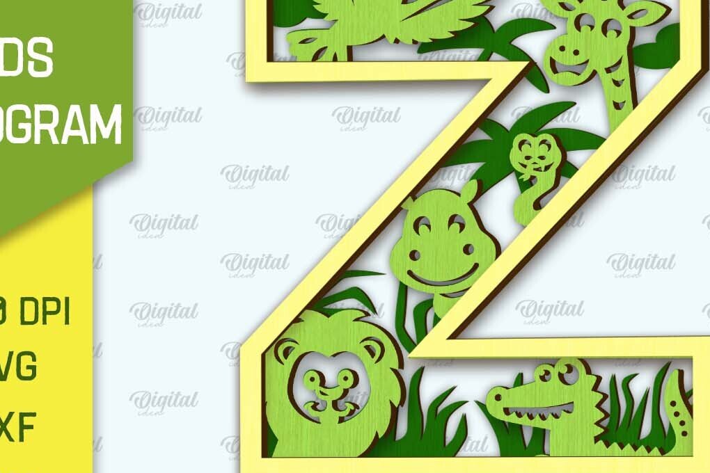 Intra απο ξύλο plywood 3mm-4mm πάχος Τρισδιάστατο μονόγραμμα κοπής με λέιζερ Letter Z Δίασταση 30x20 cm INTRAFABR-108298000