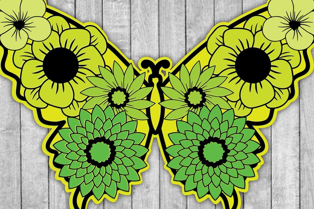 Σετ των 2 Intra απο ξύλο plywood 3mm-4mm πάχος 3D /Paper Cut Butterfly Δίασταση 15x15 cm INTRAFABR-39339832