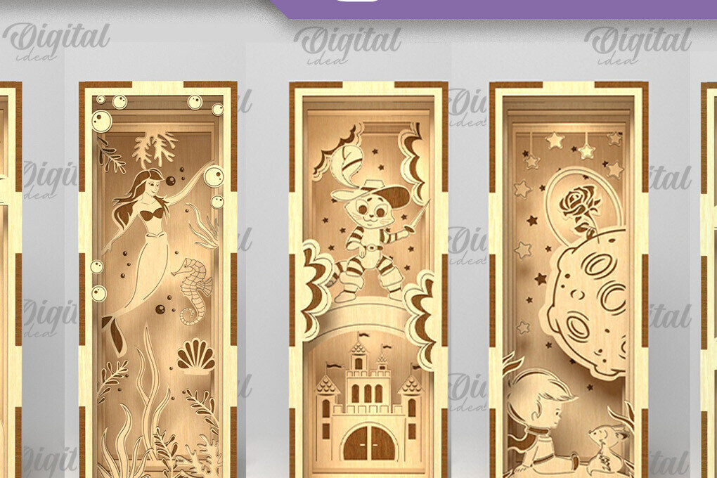 Intra απο ξύλο plywood 3mm-4mm πάχος 3D Layared Magic Book Nook Δίασταση 30x20 cm INTRAFABR-88909550