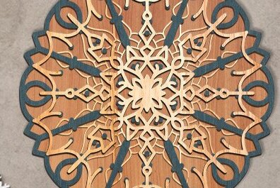 Intra απο ξύλο plywood 3mm-4mm πάχος 3D LAYER Mandala Δίασταση 30x30 cm INTRAFABR-45576280