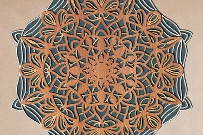 Intra απο ξύλο plywood 3mm-4mm πάχος 3D LAYER Mandala Δίασταση 30x30 cm INTRAFABR-45867547