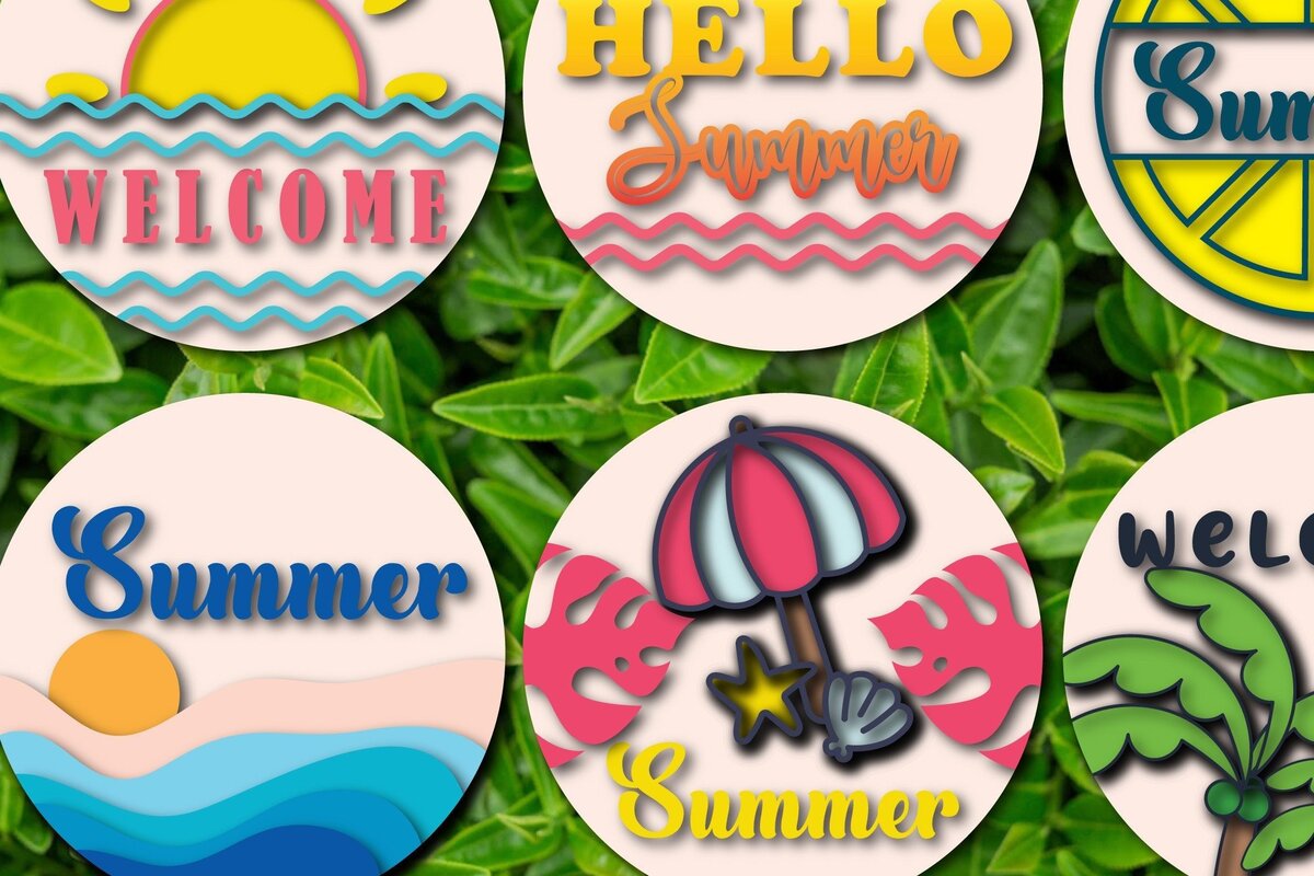 Intra απο ξύλο plywood 3mm-4mm πάχος 3d Layer Summer Round Δίασταση 30x20 cm INTRAFABR-31099307