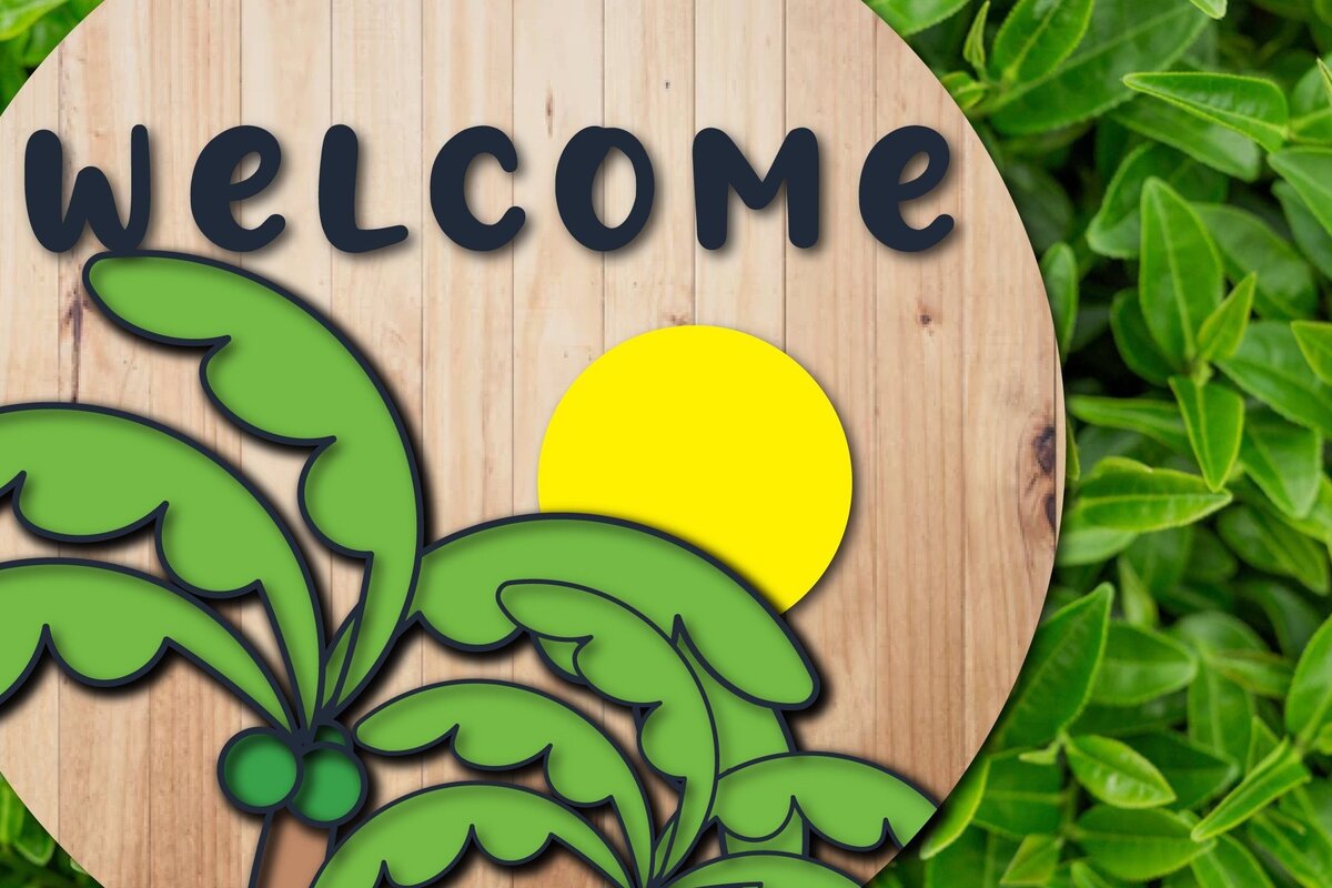 Intra απο ξύλο plywood 3mm-4mm πάχος κοπής 3d Layer Summer Round Sign Δίασταση 30x20 cm INTRAFABR-31091891