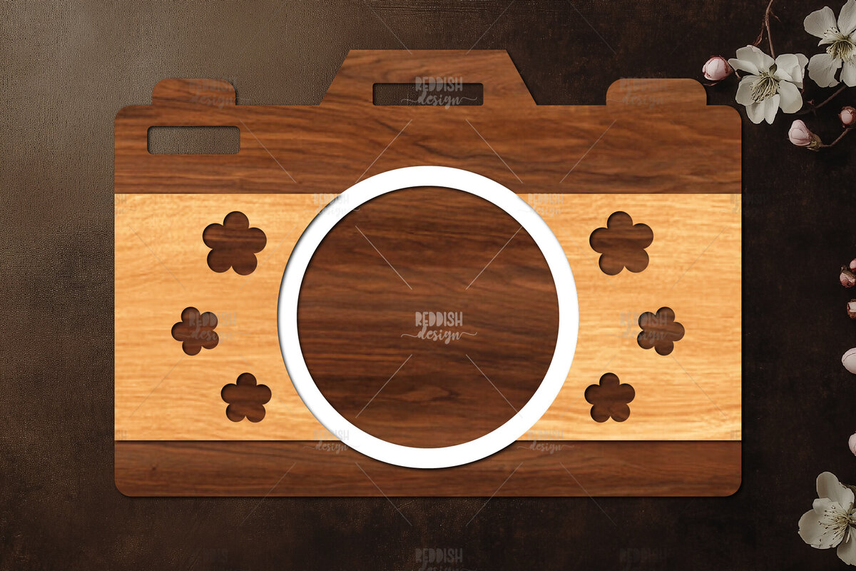 Intra απο ξύλο plywood 3mm-4mm πάχος Σχεδιασμός κάμερας με 3D επίπεδα Δίασταση 30x20 cm INTRAFABR-121720464