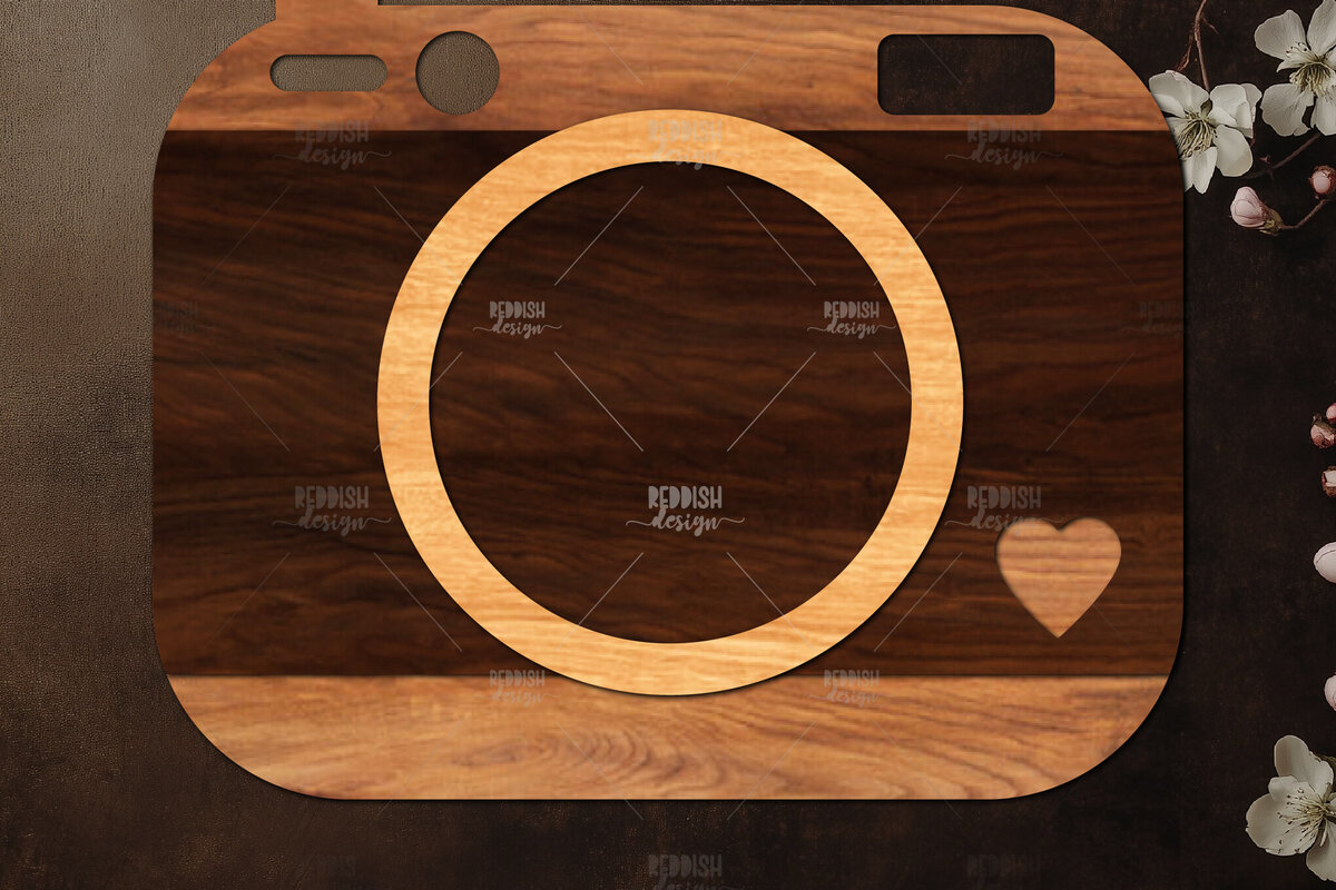 Intra απο ξύλο plywood 3mm-4mm πάχος Σχεδιασμός κάμερας με 3D επίπεδα Δίασταση 30x20 cm INTRAFABR-121720477