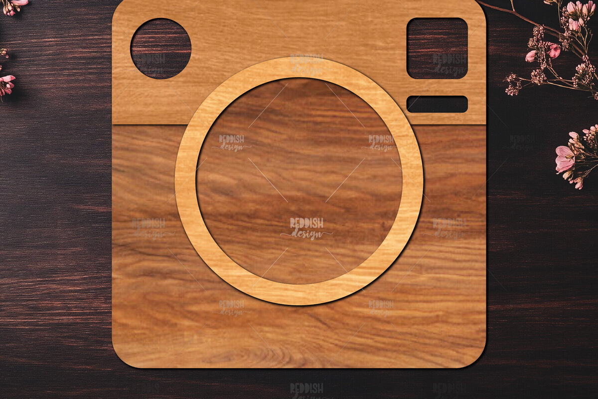 Intra απο ξύλο plywood 3mm-4mm πάχος Σχεδιασμός κάμερας με 3D επίπεδα Δίασταση 30x20 cm INTRAFABR-121720439